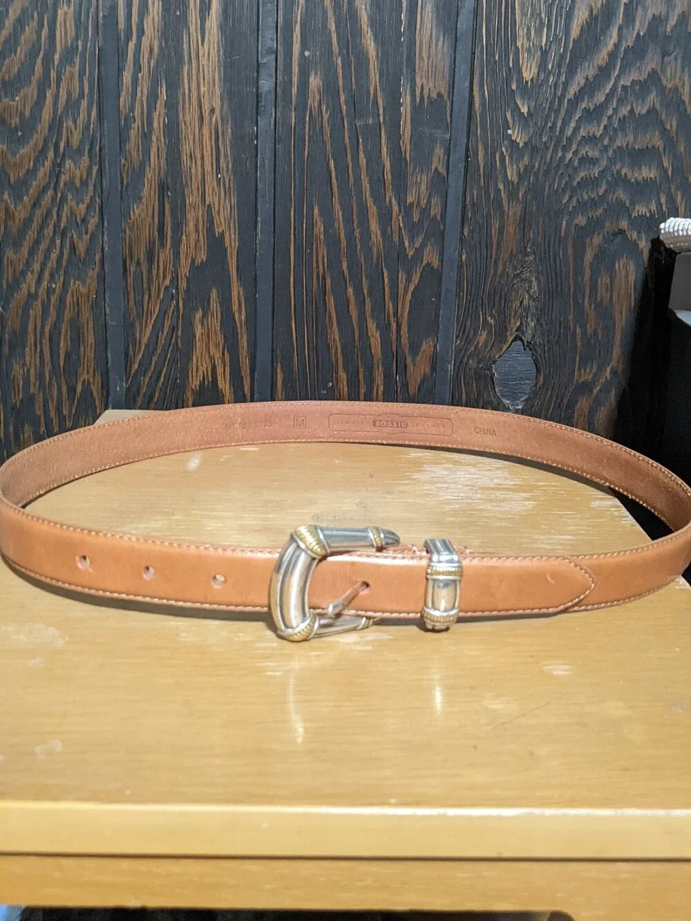 Fossil Genuine Leather Brown Belt Medium